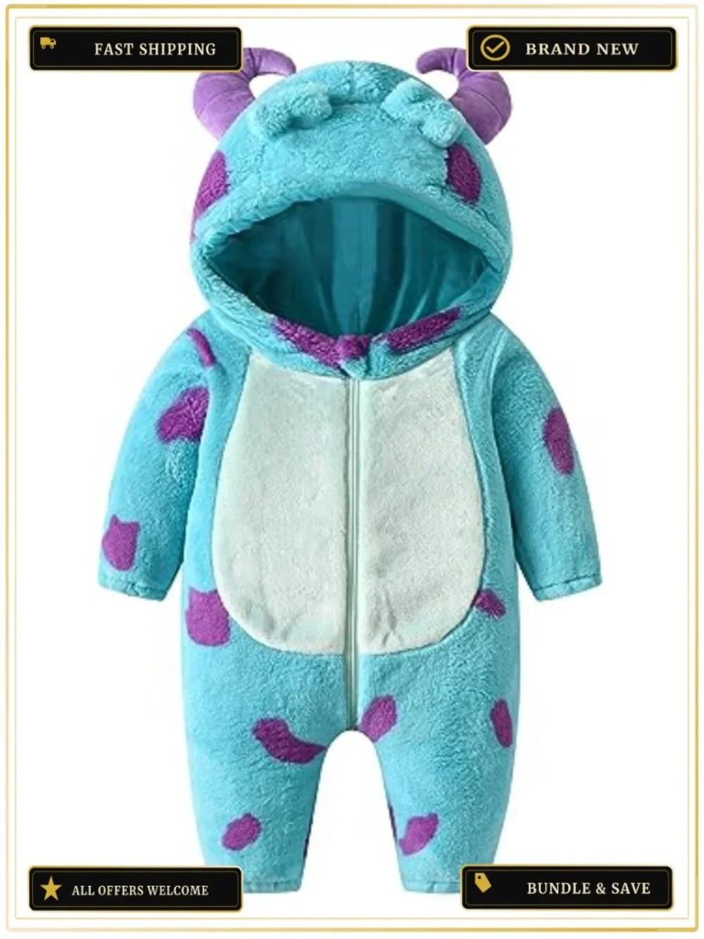 Baby Monster Costume Cute Animal Onesie Halloween Outfit